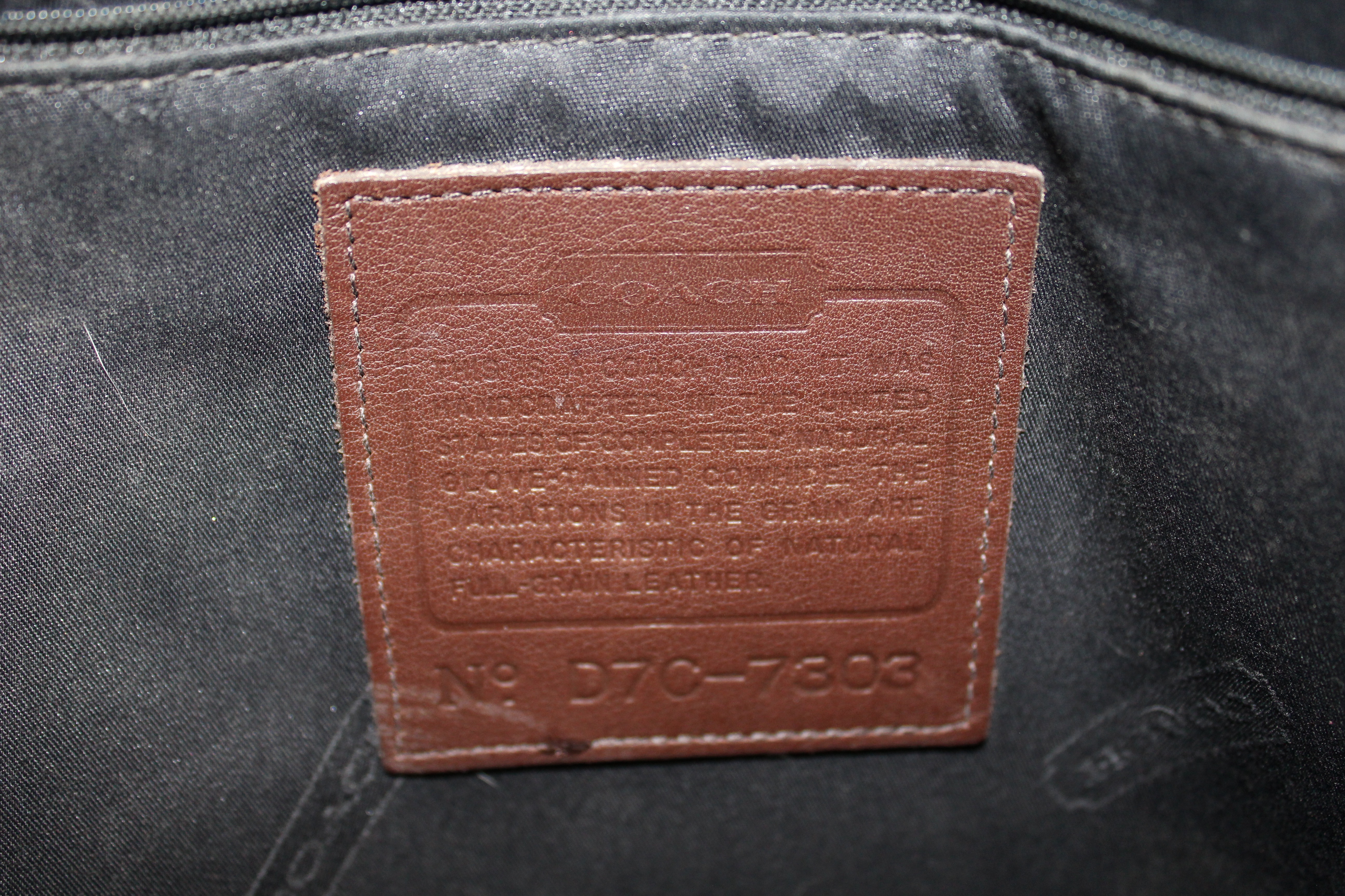 Brown Leather Coach Tote