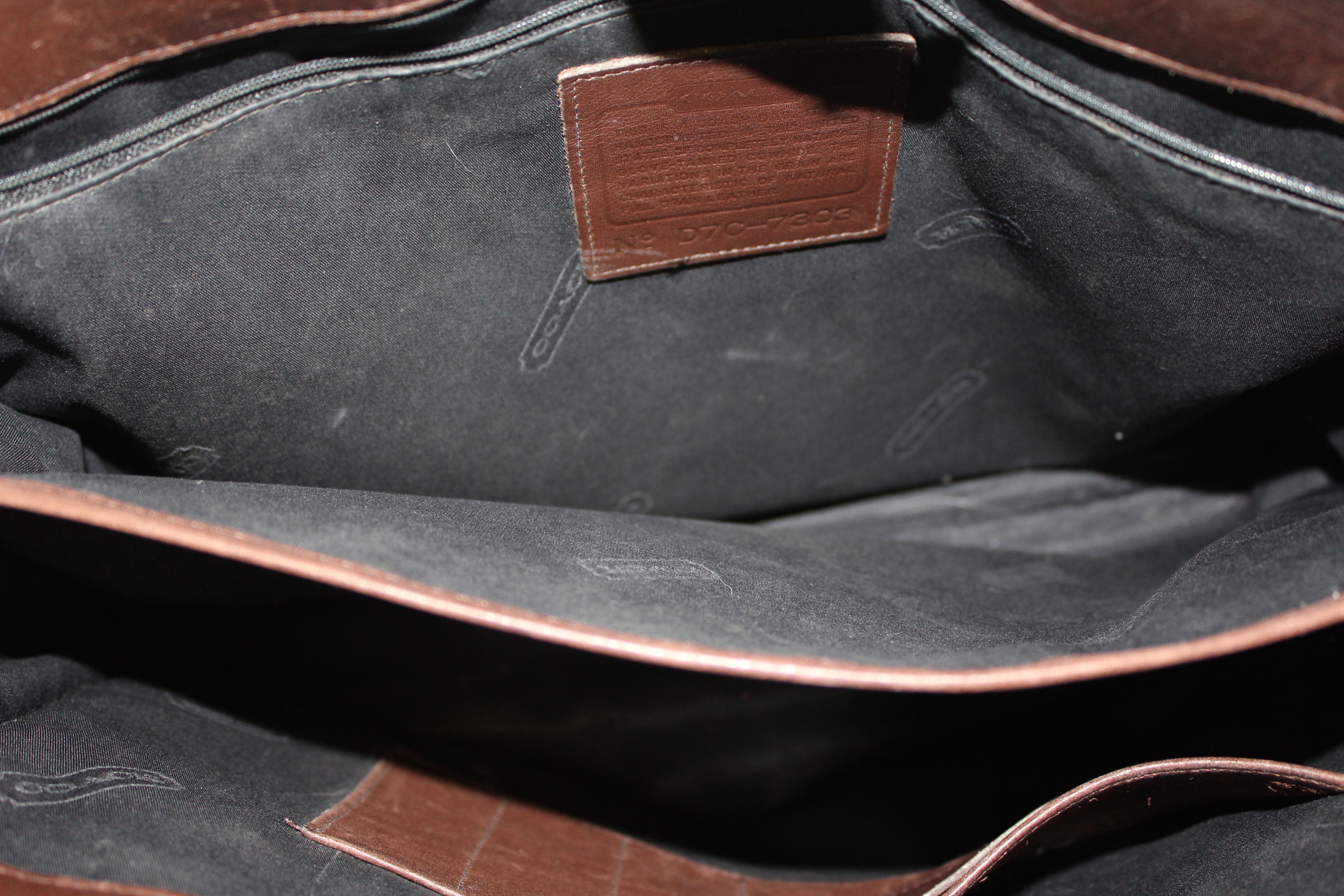 Brown Leather Coach Tote