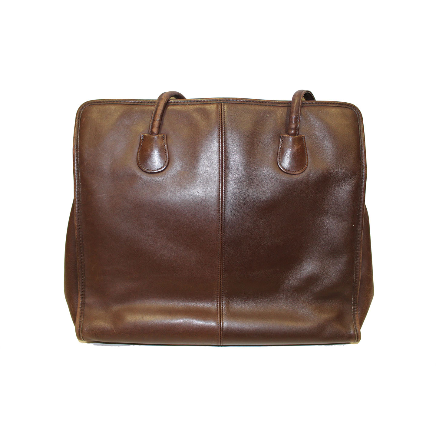 Brown Leather Coach Tote