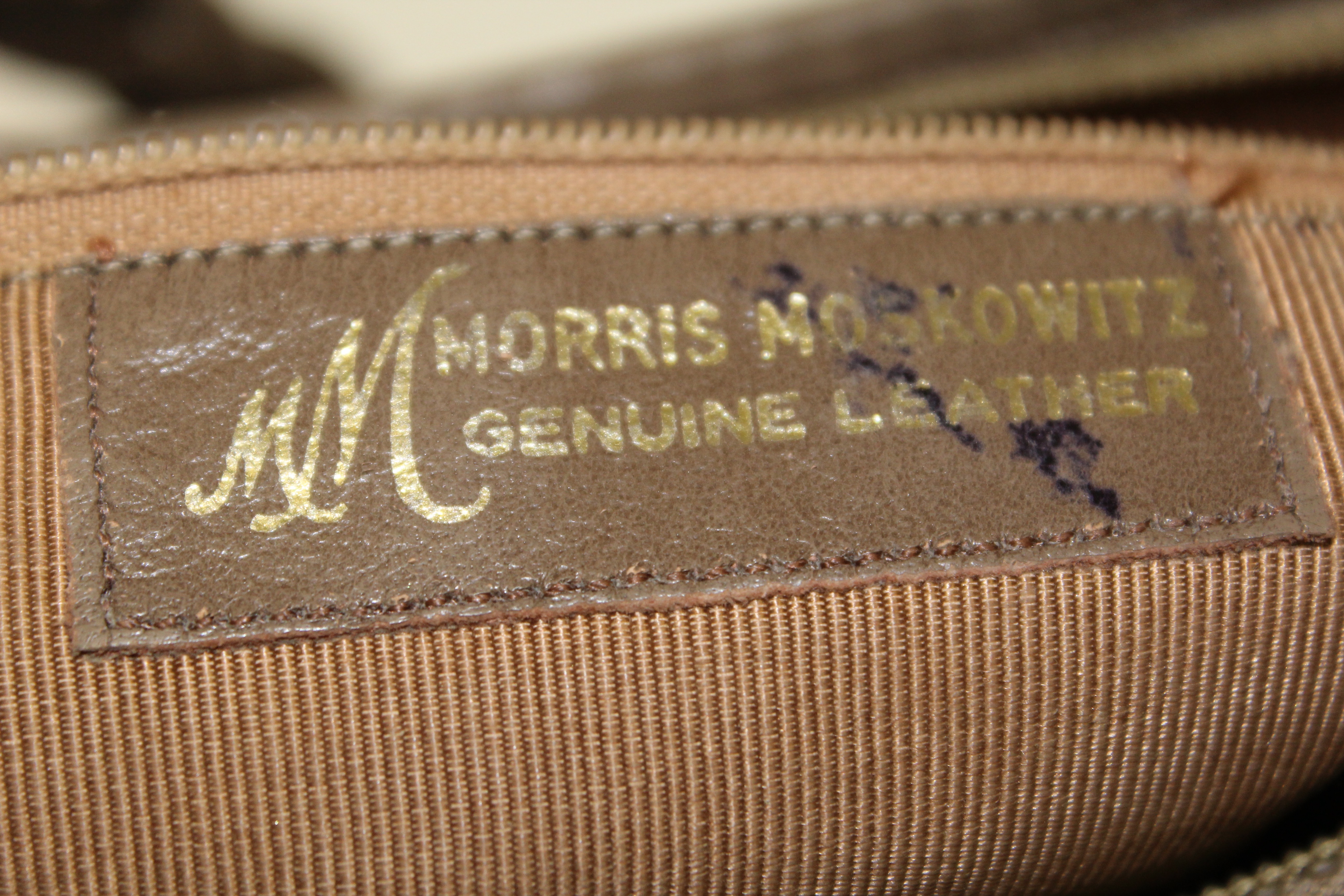 Vintage Morris Moskowitz Leather Shoulder Bag