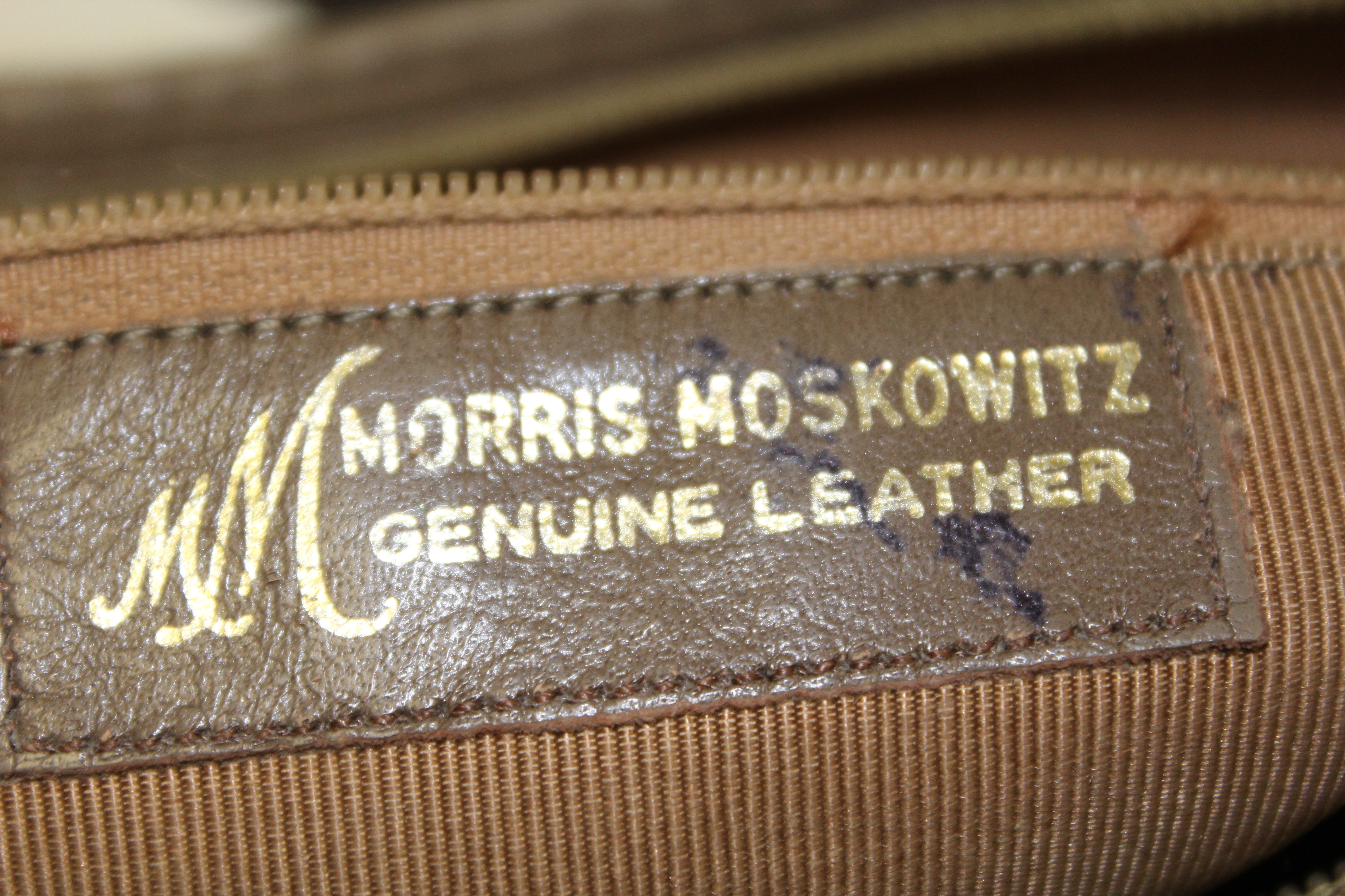 Vintage Morris Moskowitz Leather Shoulder Bag