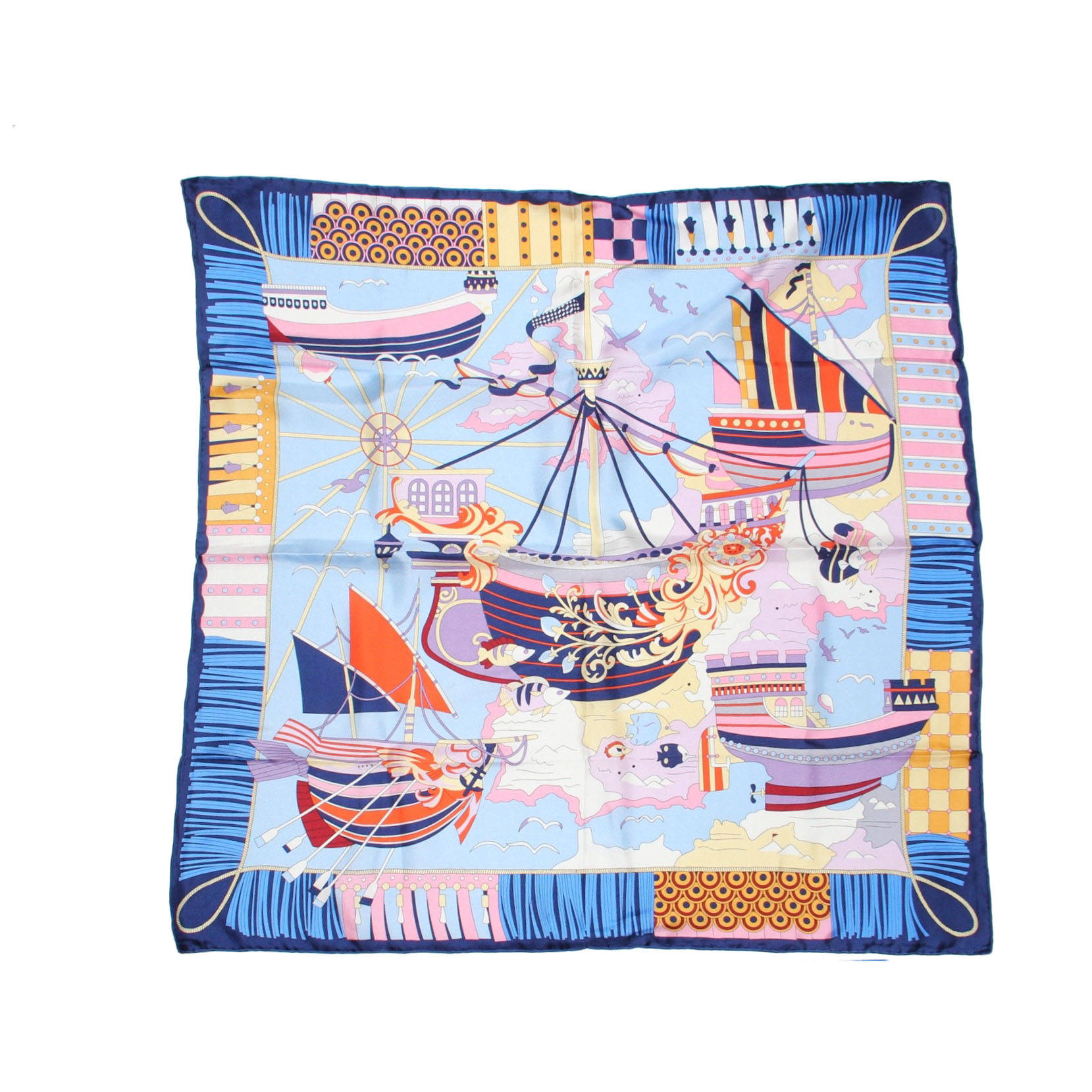 Silk Junk Ship Scarf