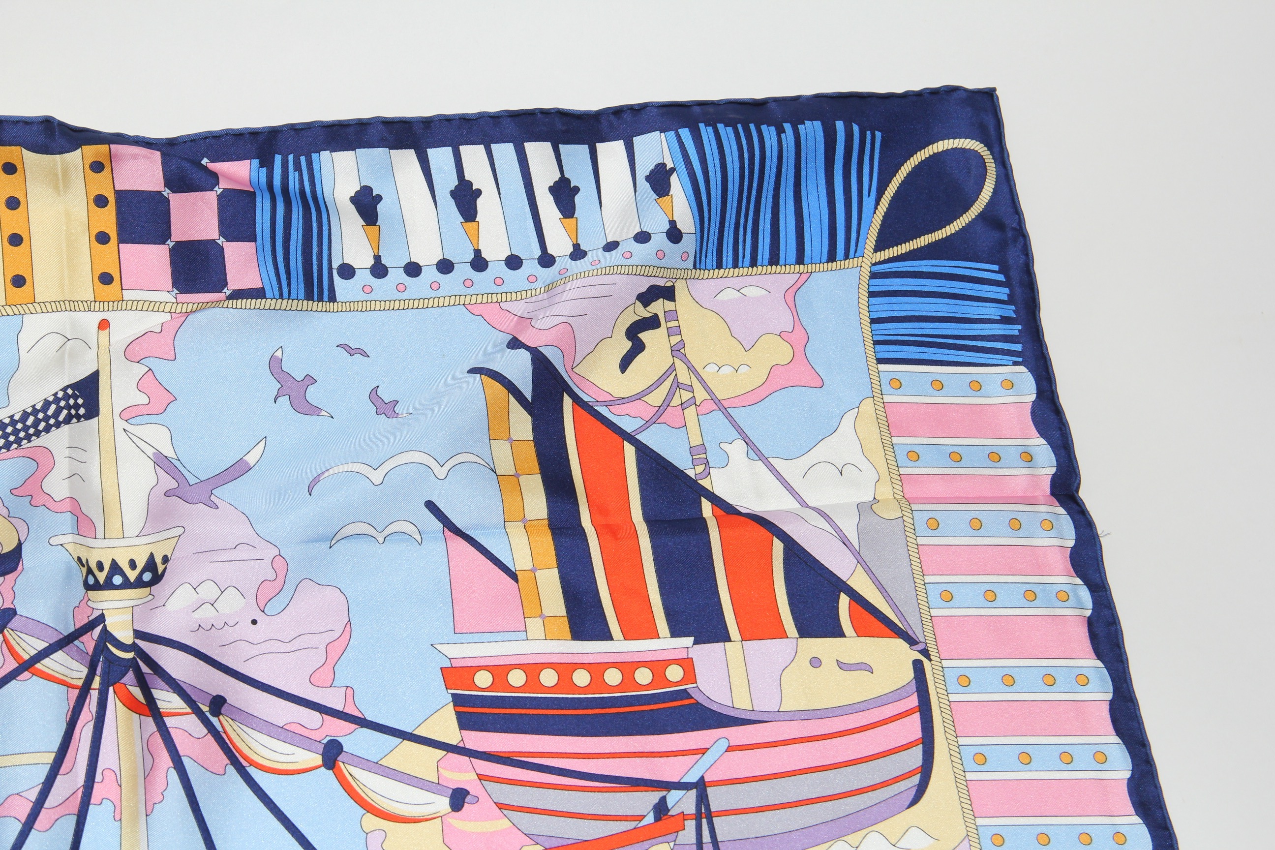 Silk Junk Ship Scarf