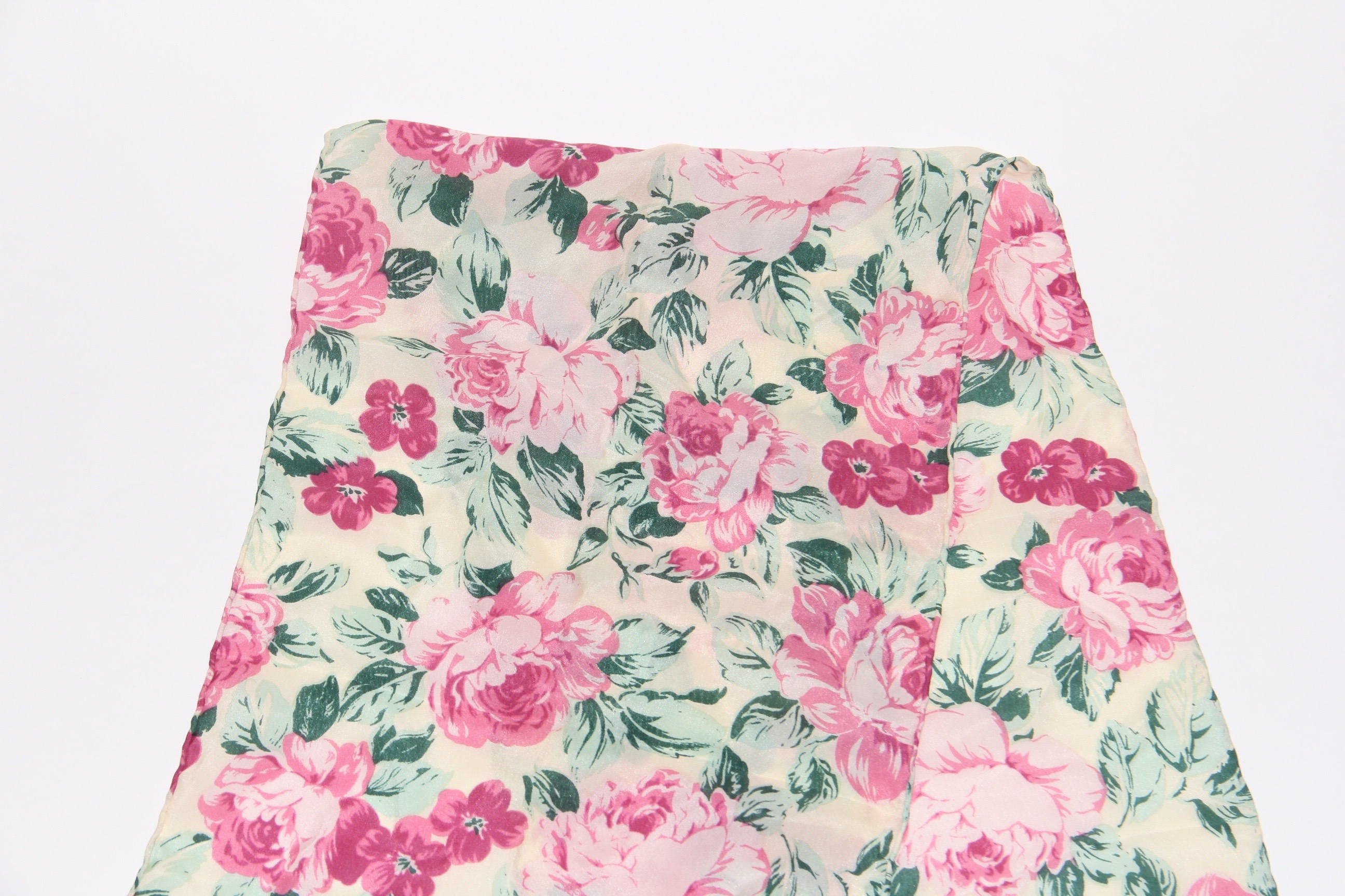 Vintage Oscar De La Renta Floral Silk Scarf