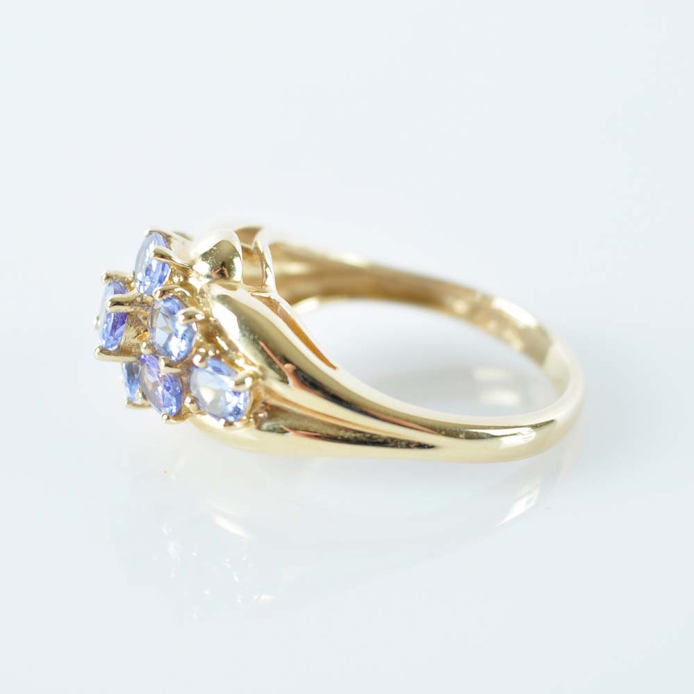 Tanzanite and Gold Ring