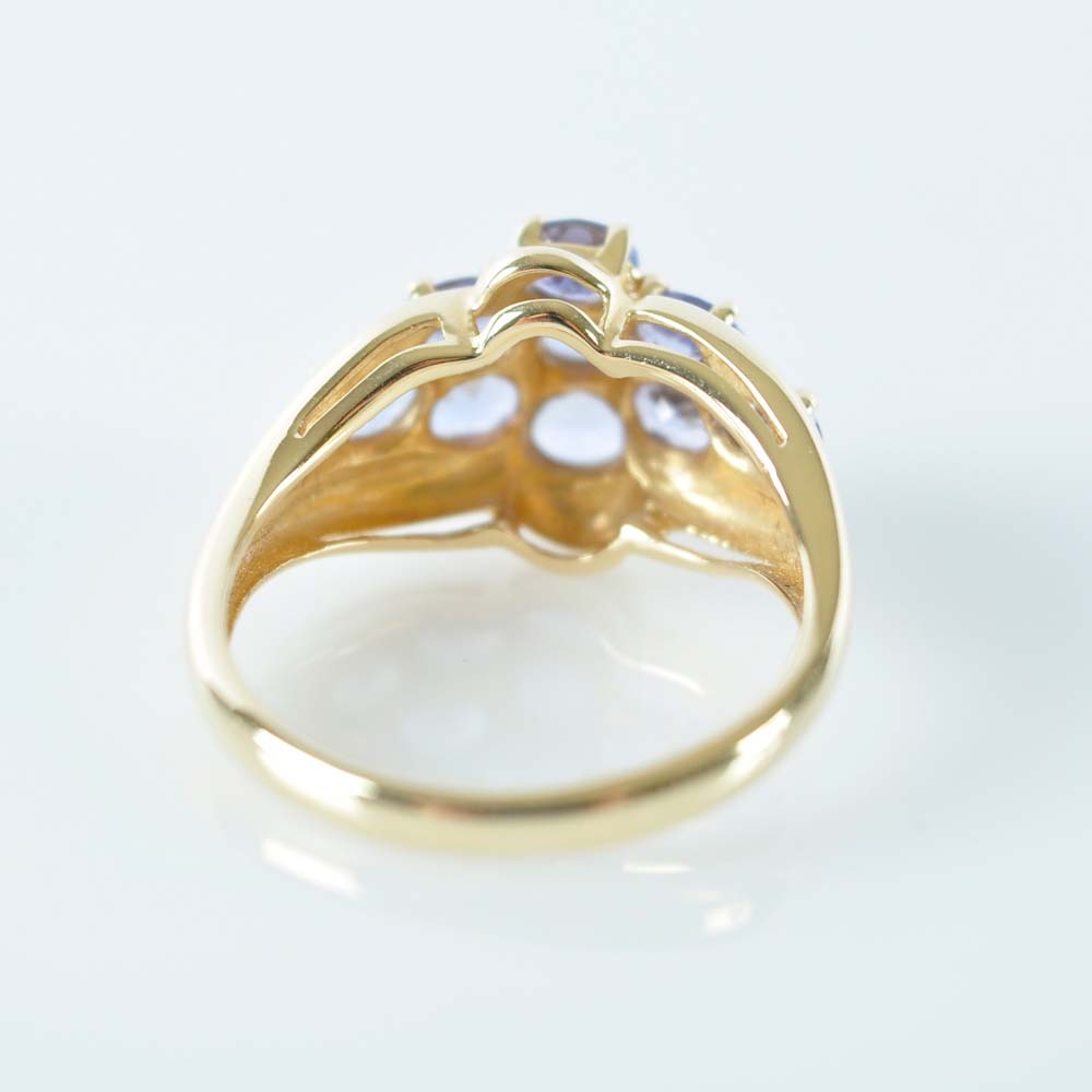 Tanzanite and Gold Ring