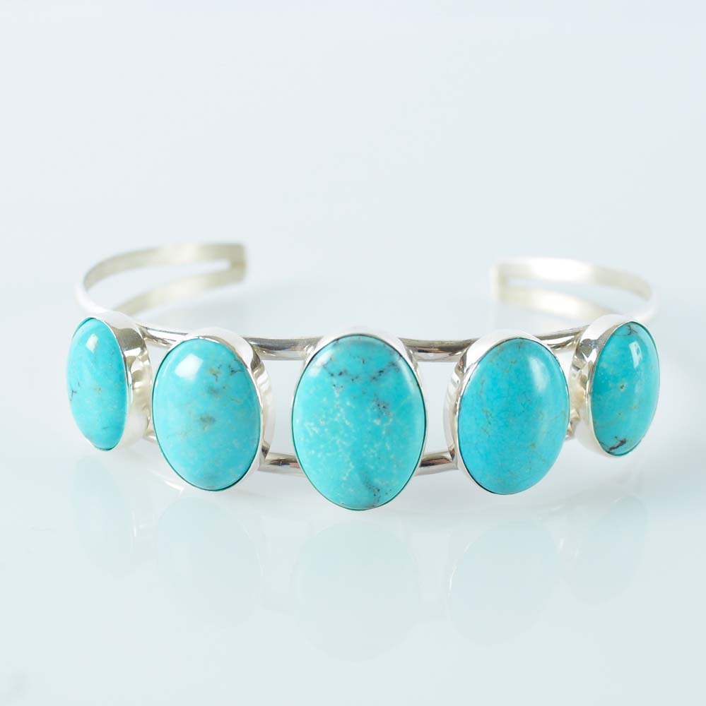 Sterling Silver and Turquoise Cuff