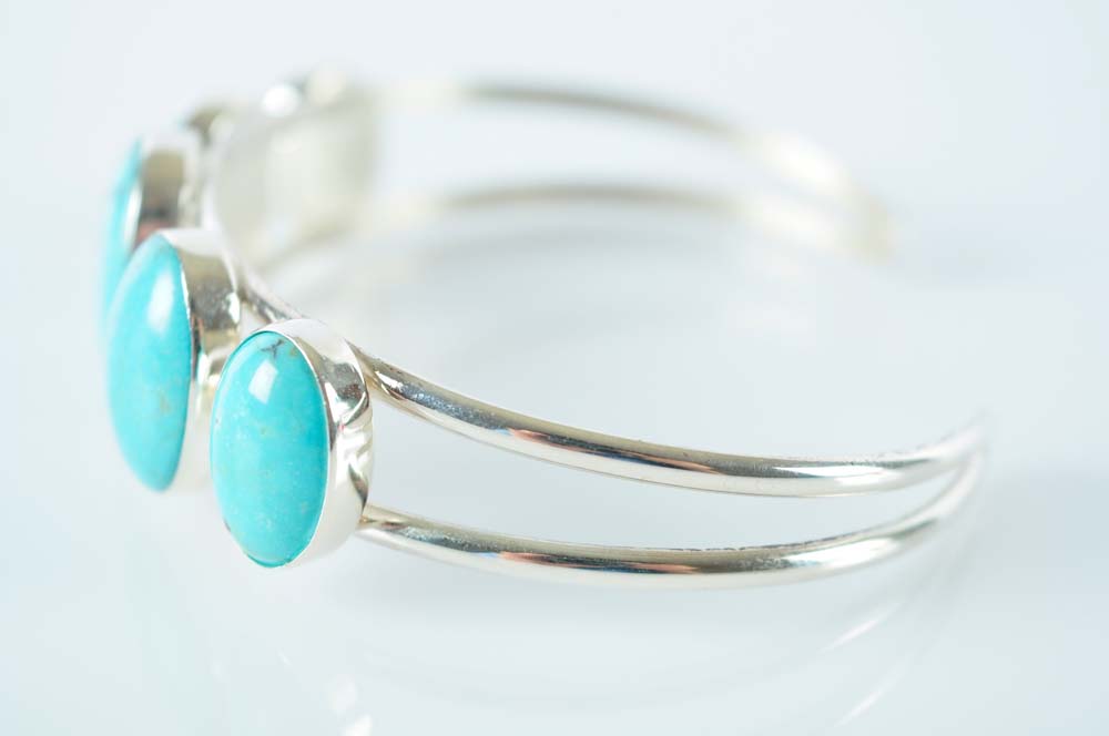 Sterling Silver and Turquoise Cuff