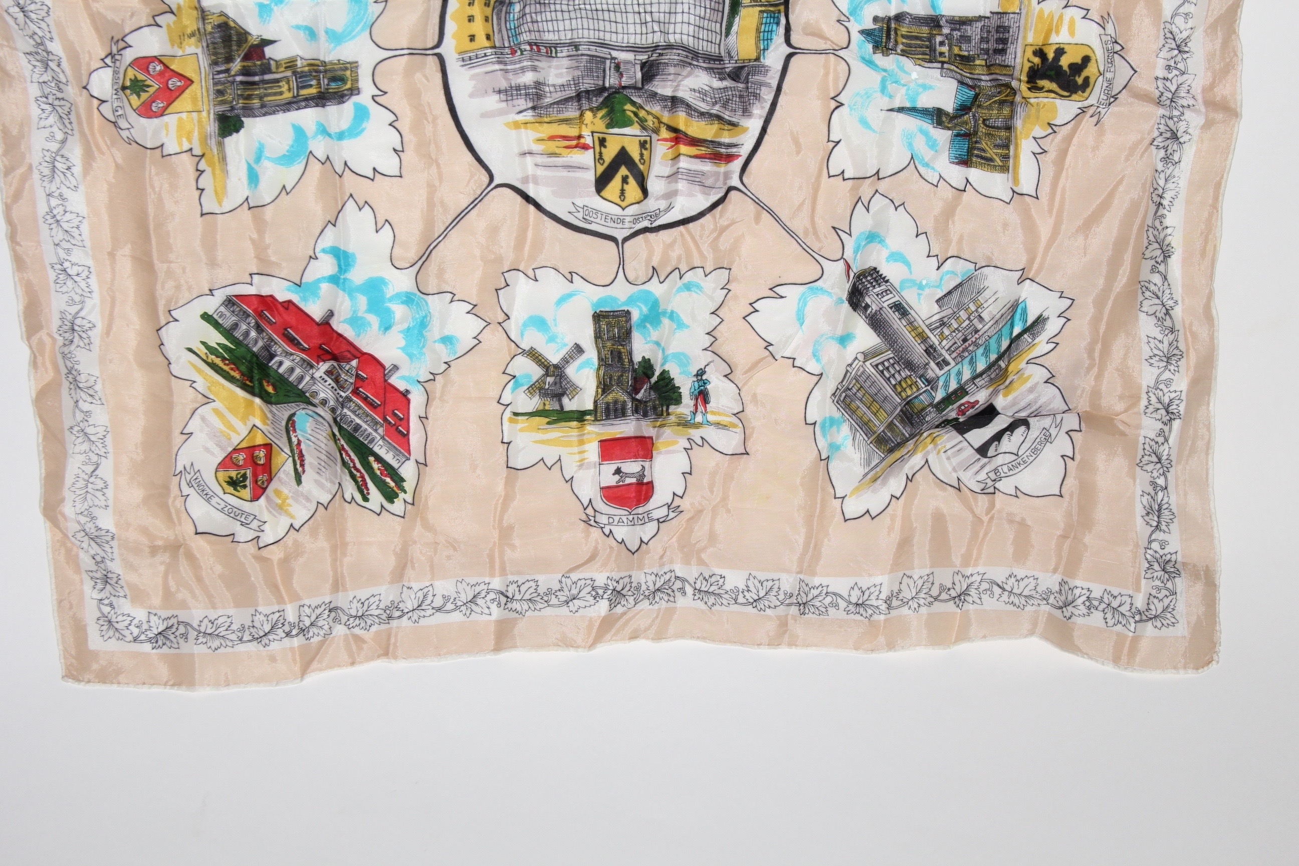 Silk Scarf Featuring Flemish Region of Belgium
