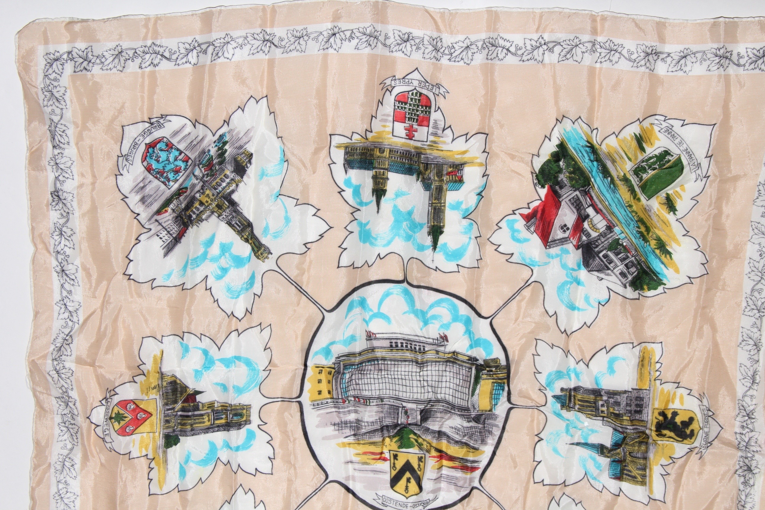 Silk Scarf Featuring Flemish Region of Belgium