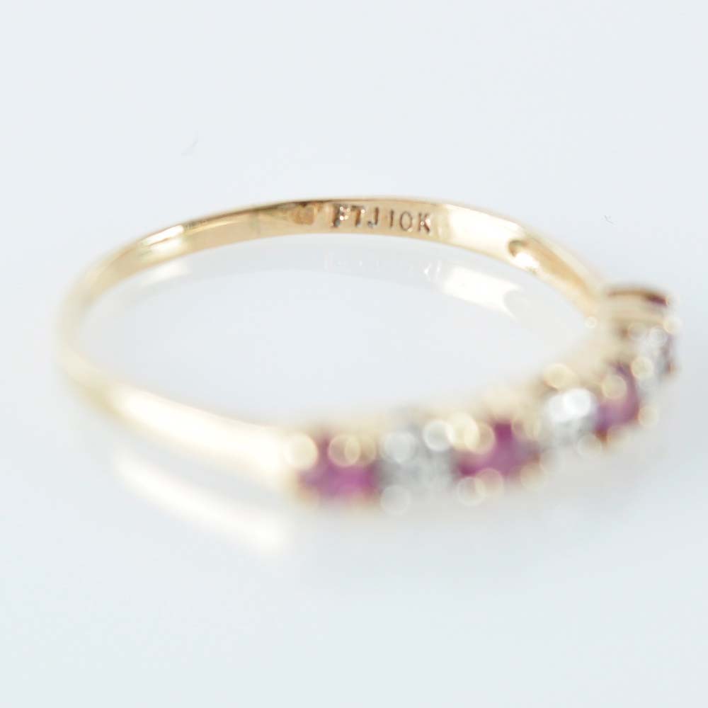 Matching Ruby and Diamond Rings