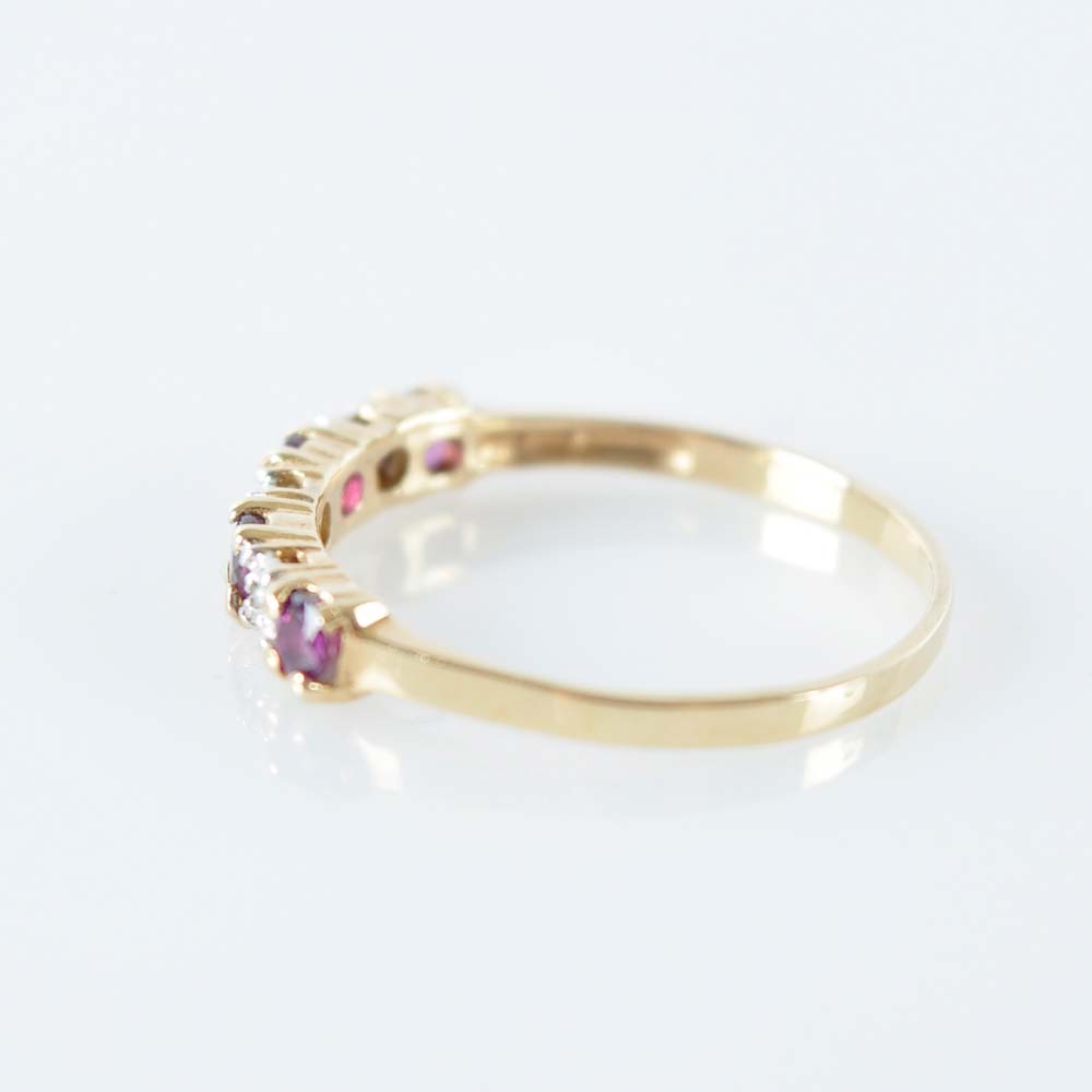 Matching Ruby and Diamond Rings