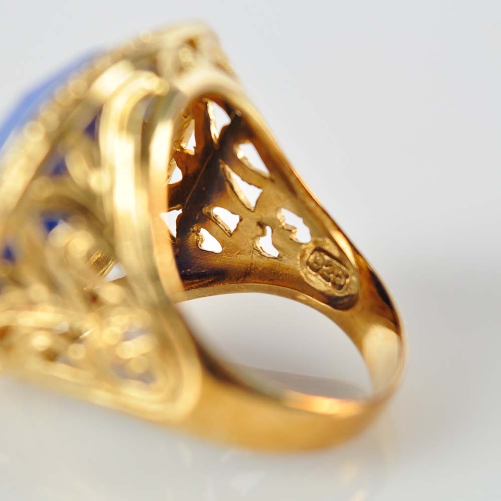 Sterling and Lapis Lazuli Ring