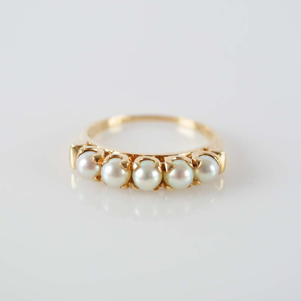 14K and Pearl Ring