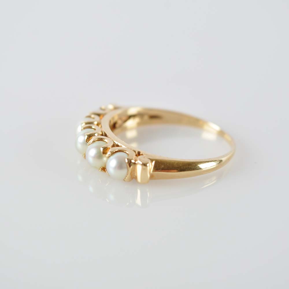 14K and Pearl Ring