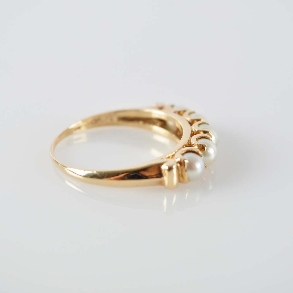14K and Pearl Ring