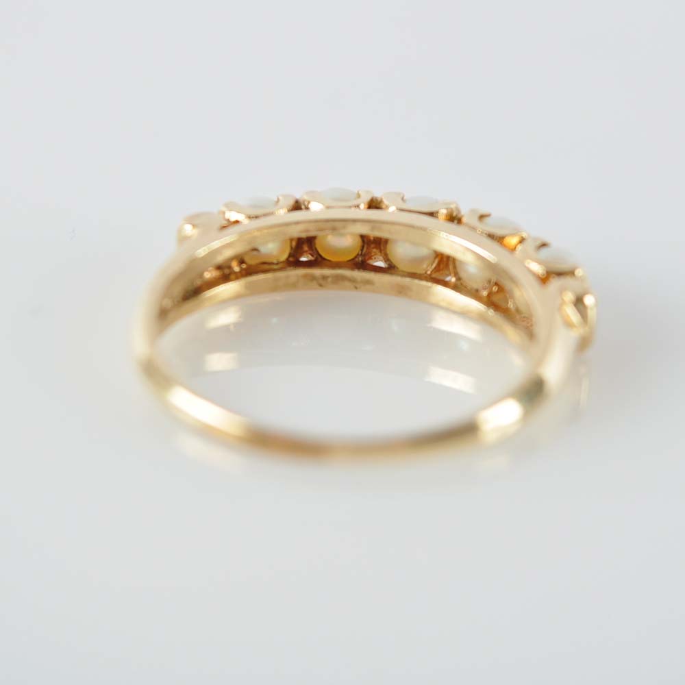 14K Gold Pearl Ring