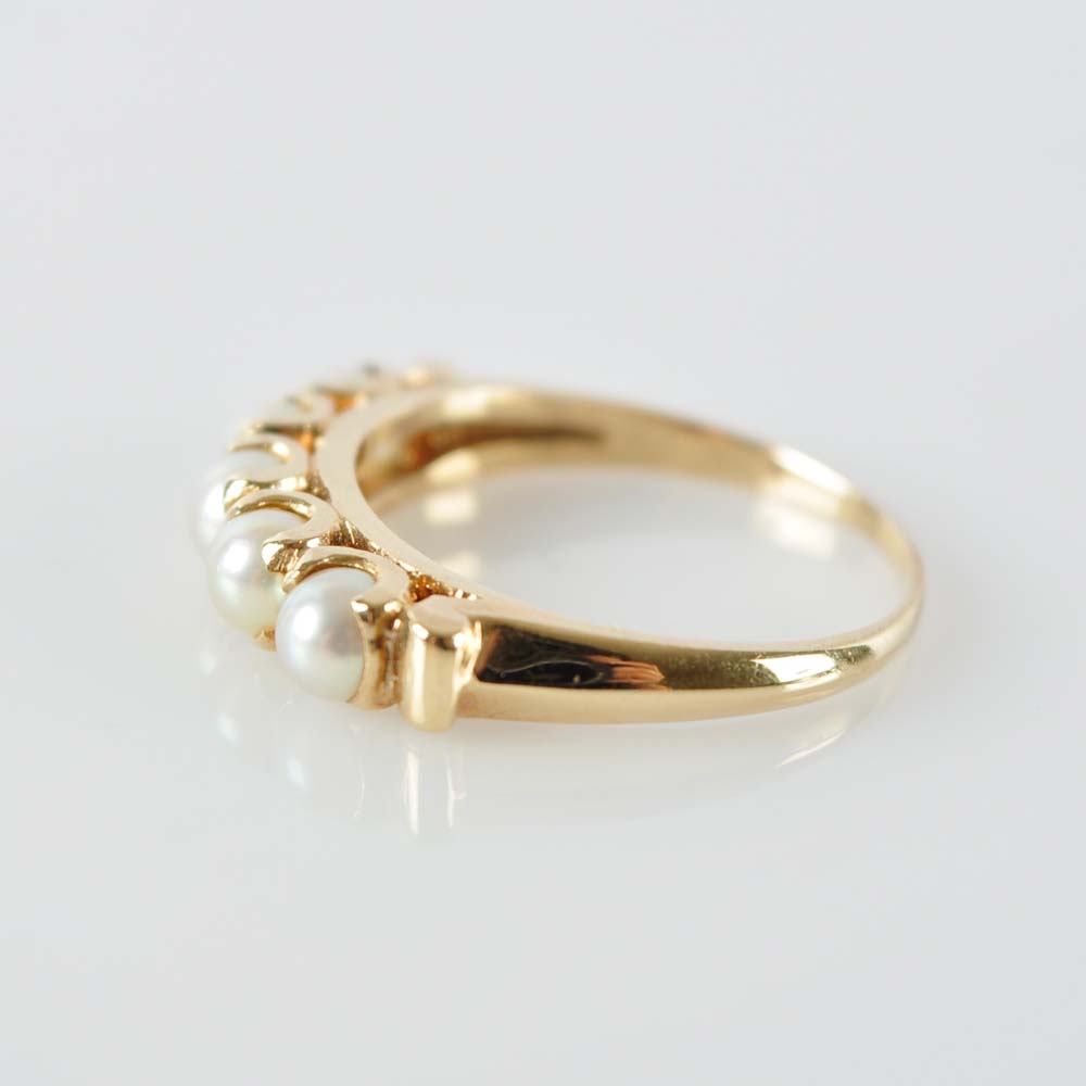 14K Gold Pearl Ring