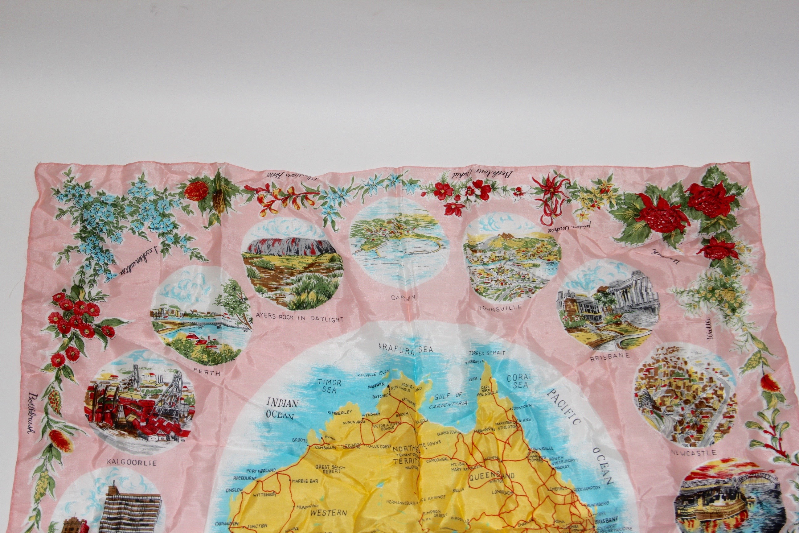 Vintage Australia Souvenir Scarf