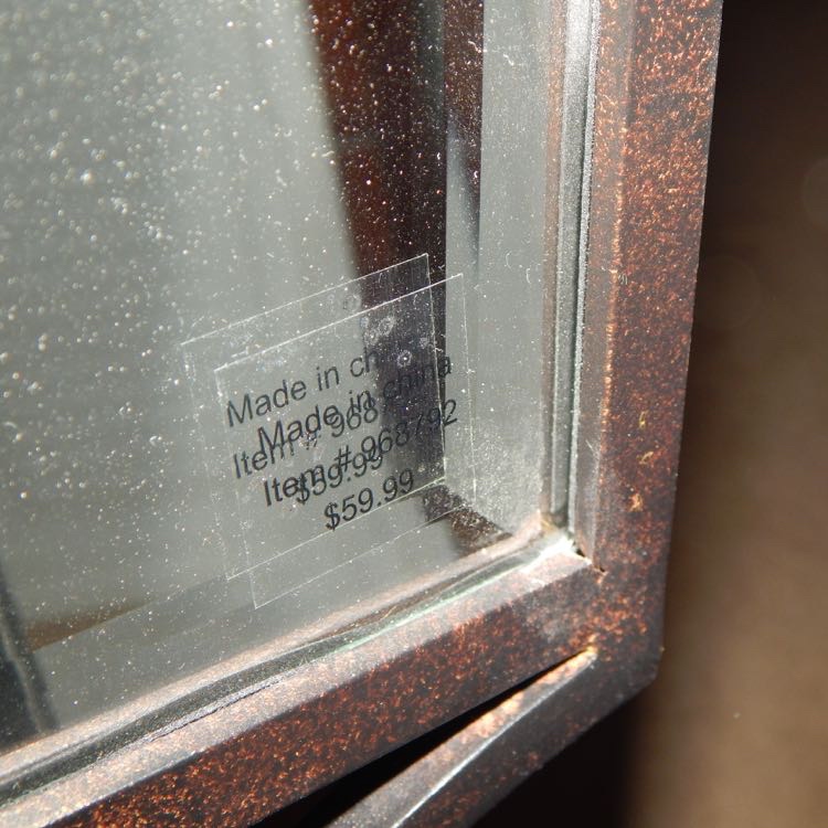 Vintage Wrought Iron Wall Mirror & Wall Decor