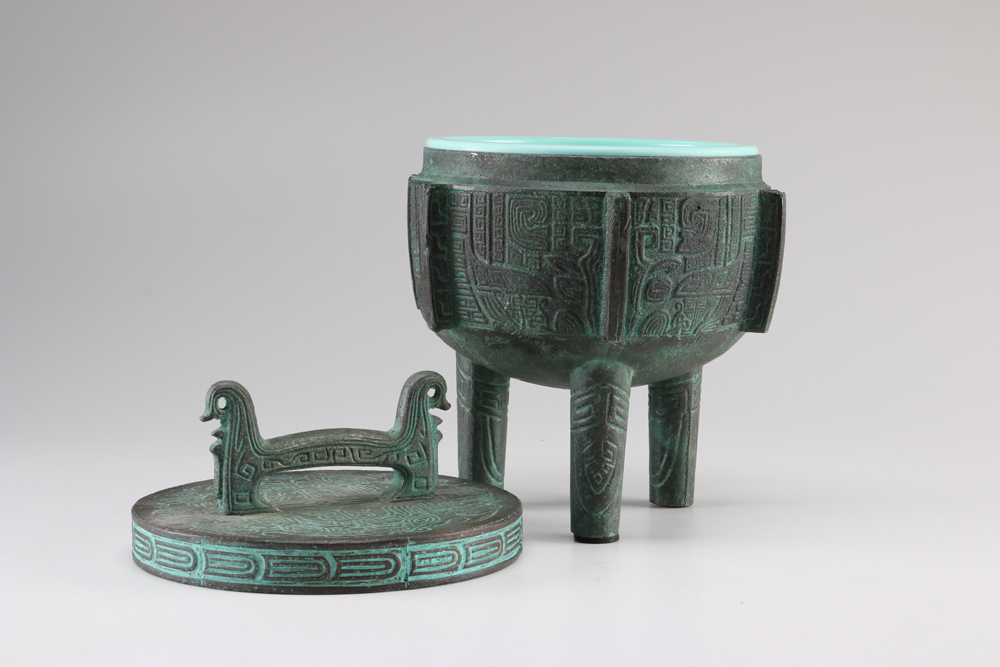 Ice Bucket in the Shape of an Archaic Chinese Bronze