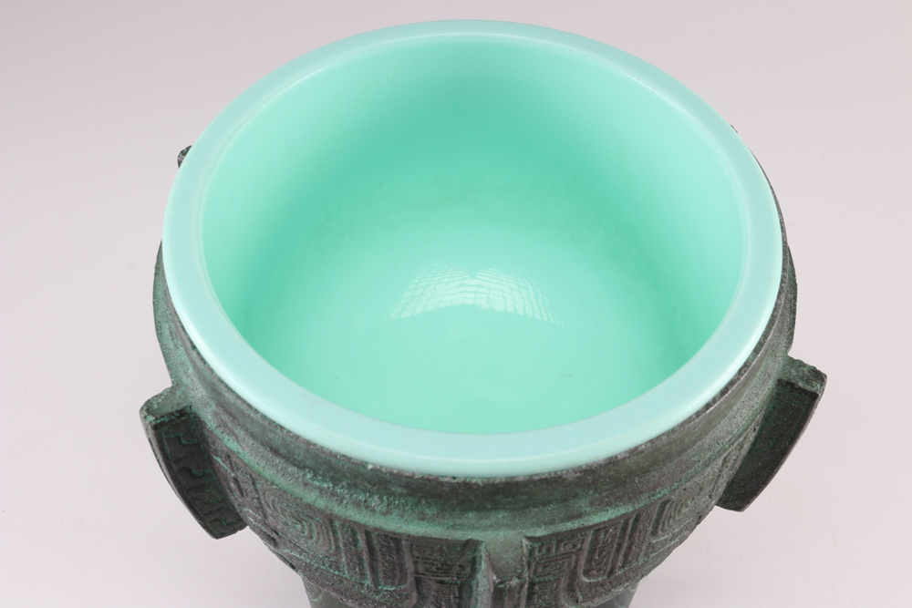 Ice Bucket in the Shape of an Archaic Chinese Bronze