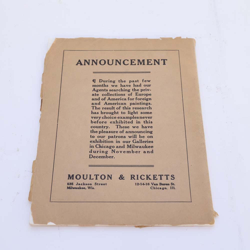 Antique "Fine Arts Journal" from October 1910