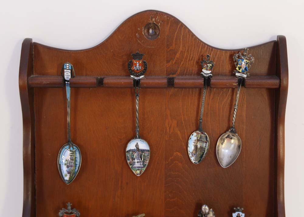 Collection of Vintage Souvenir Spoons