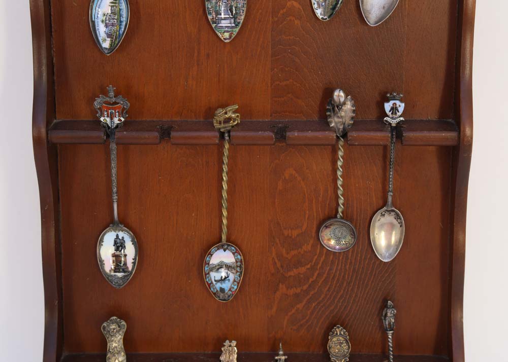 Collection of Vintage Souvenir Spoons