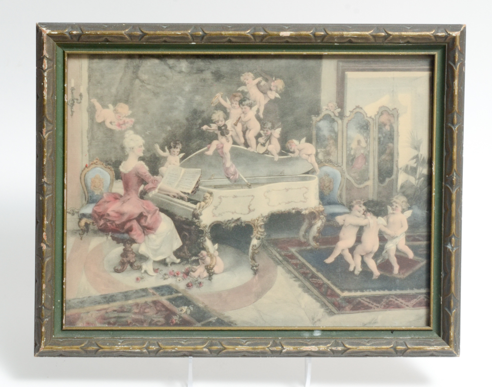 Pair of Antique Prints in Frames