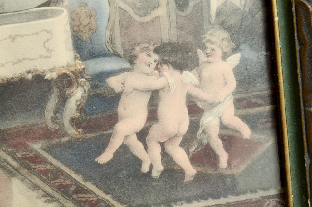 Pair of Antique Prints in Frames