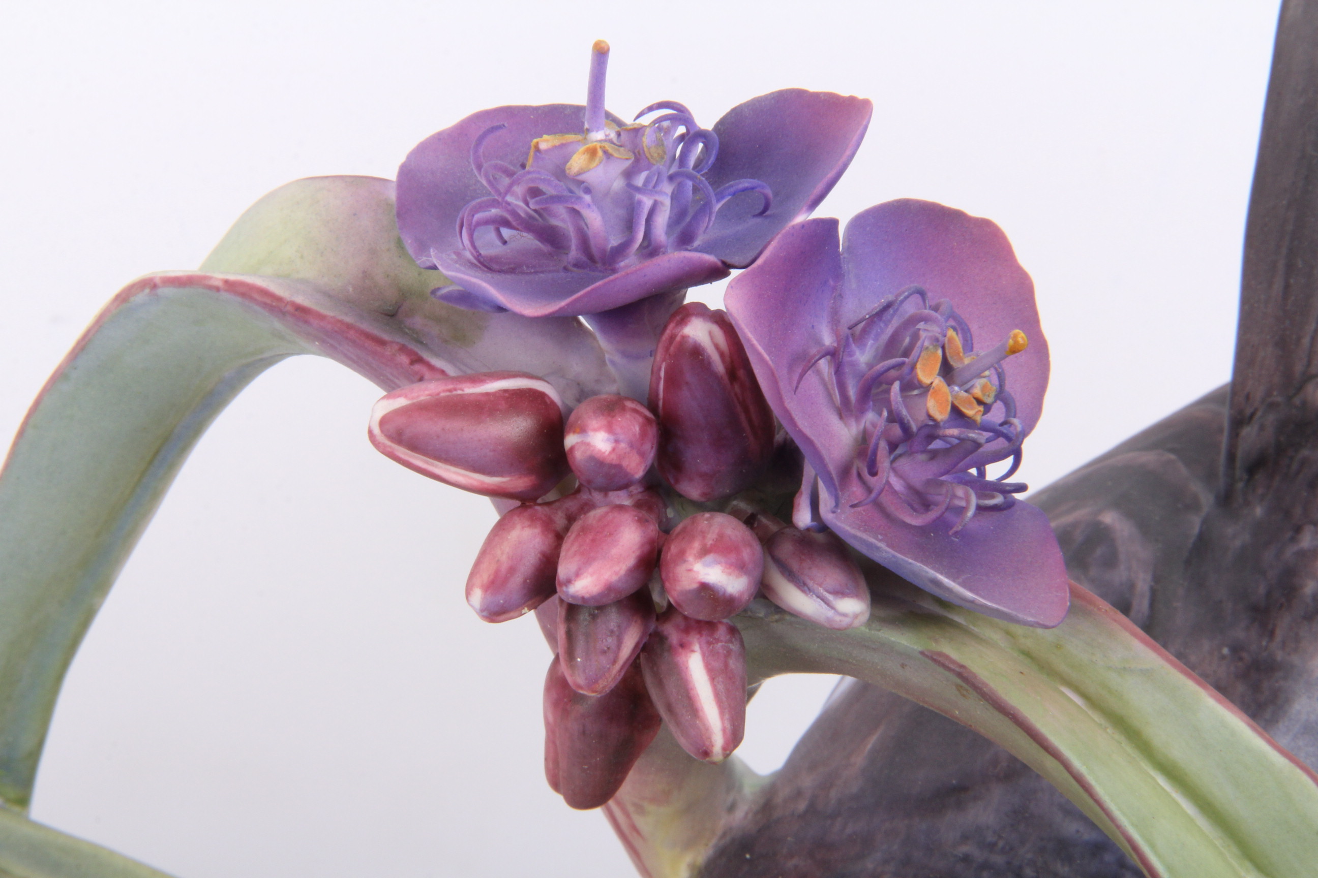 Royal Worcester Dorthy Doughty Yellowheaded Blackbird Pair