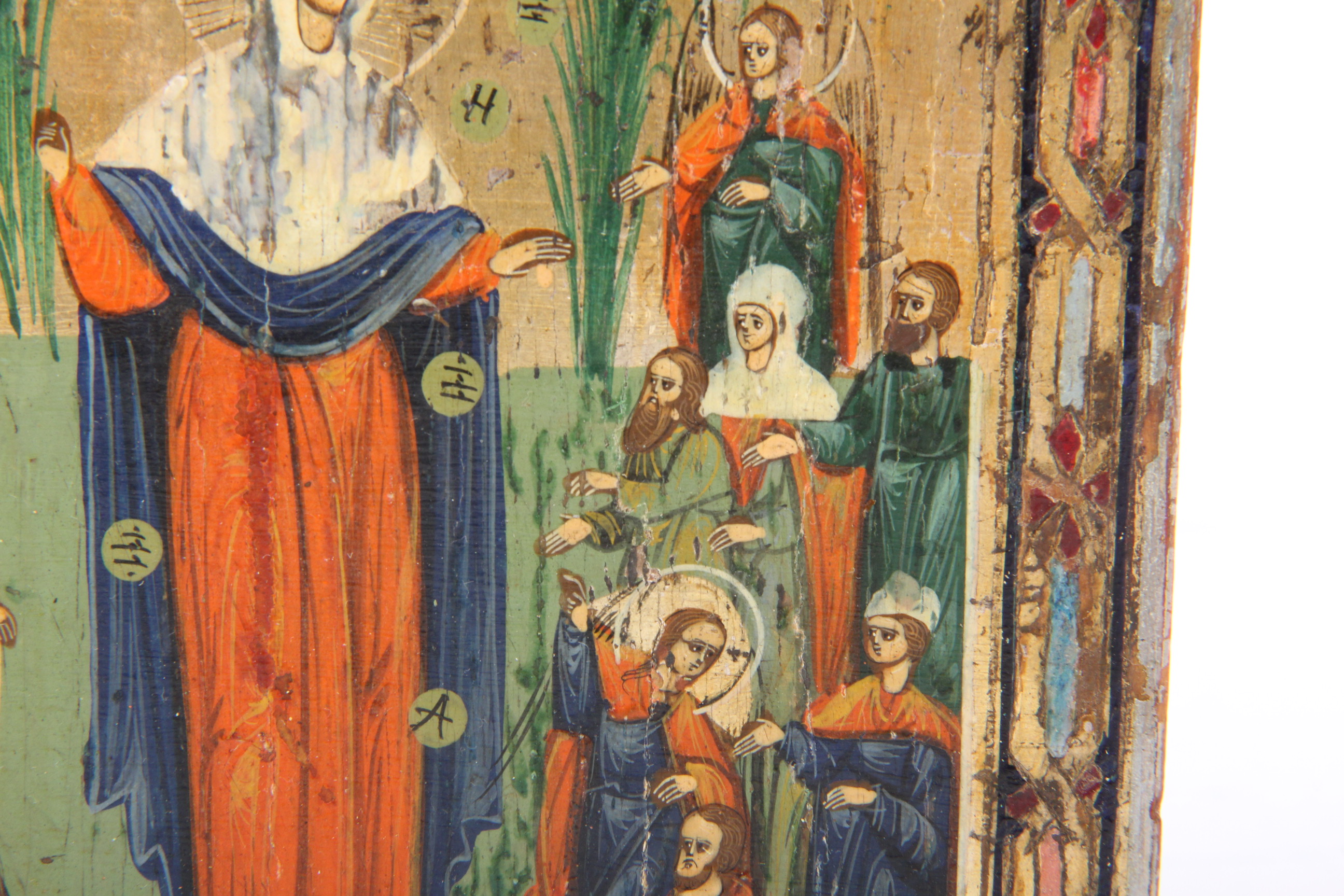 Handpainted Relgious Icon on Board