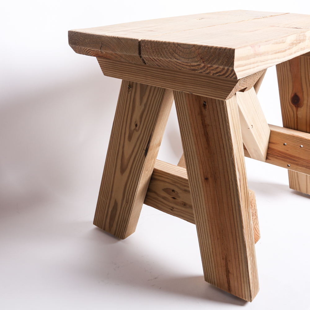 Pair of Pine Spa Bench Seats