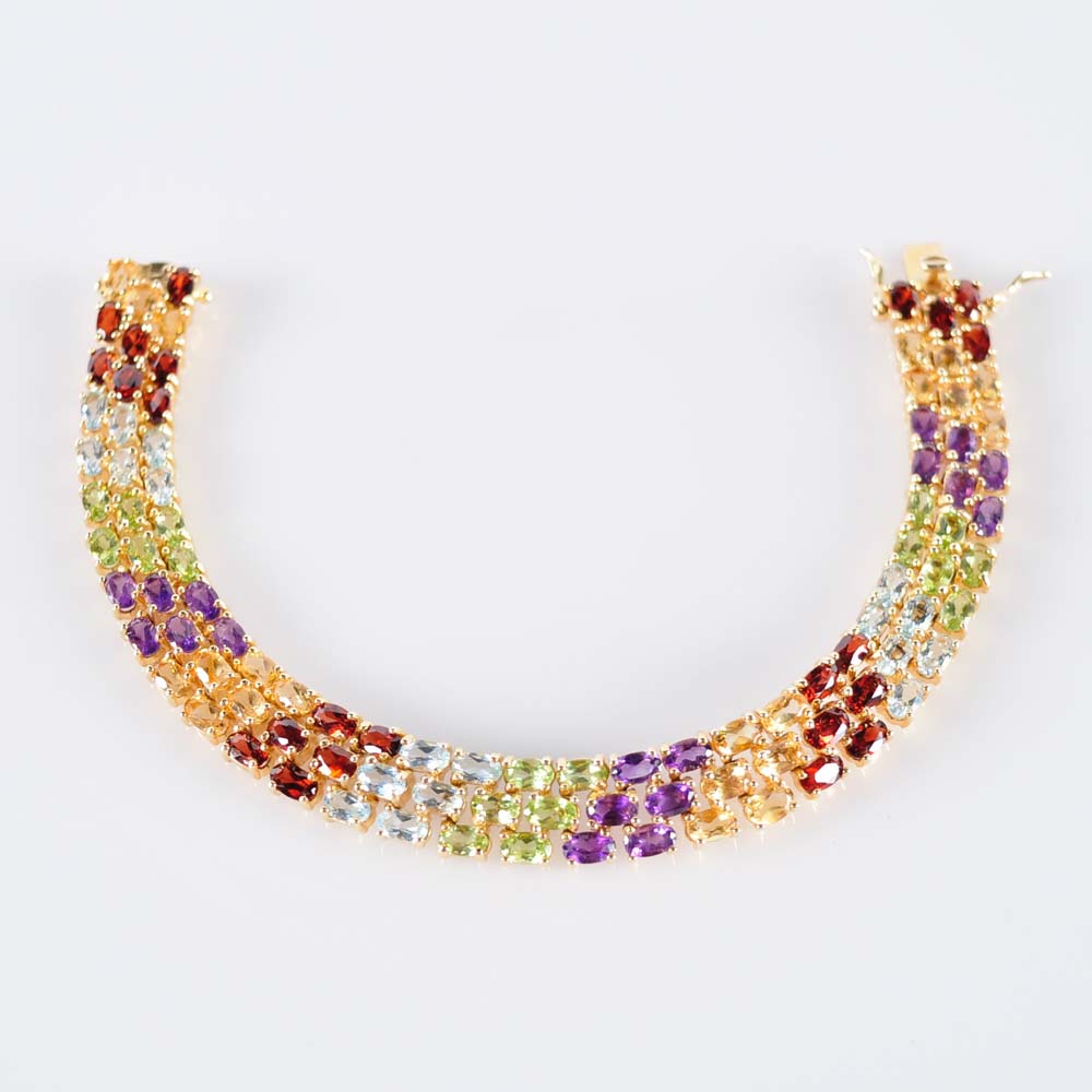 Multi-Gemstone Bracelet