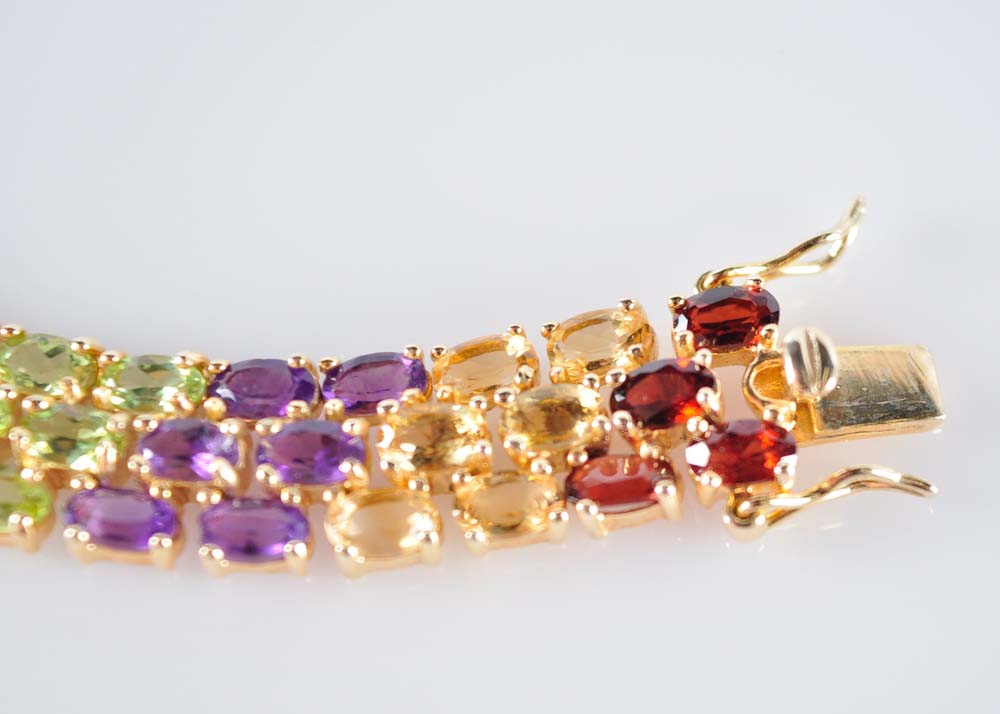 Multi-Gemstone Bracelet