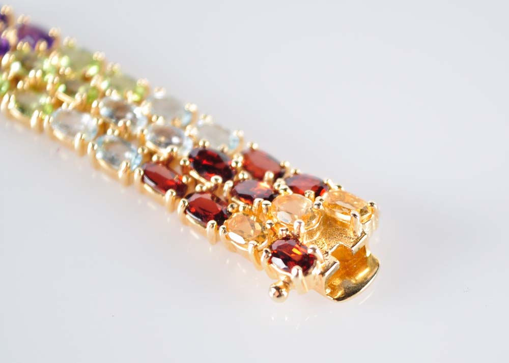 Multi-Gemstone Bracelet