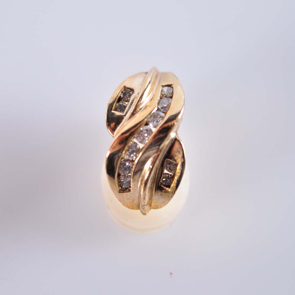 10K Diamond Earrings