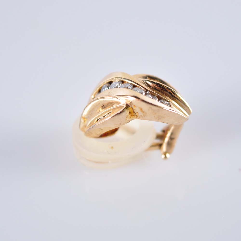 10K Diamond Earrings