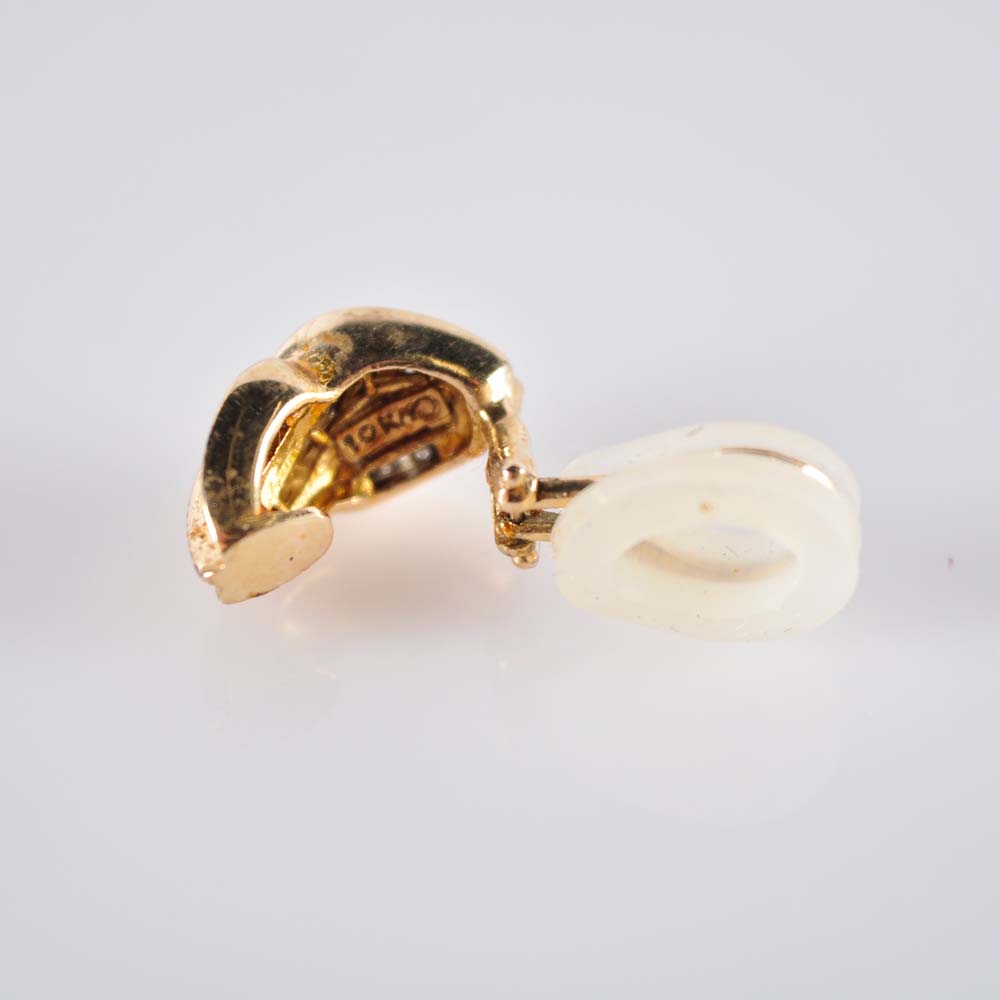 10K Diamond Earrings