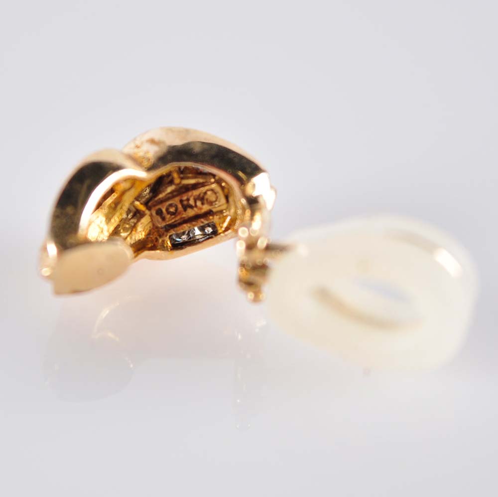 10K Diamond Earrings