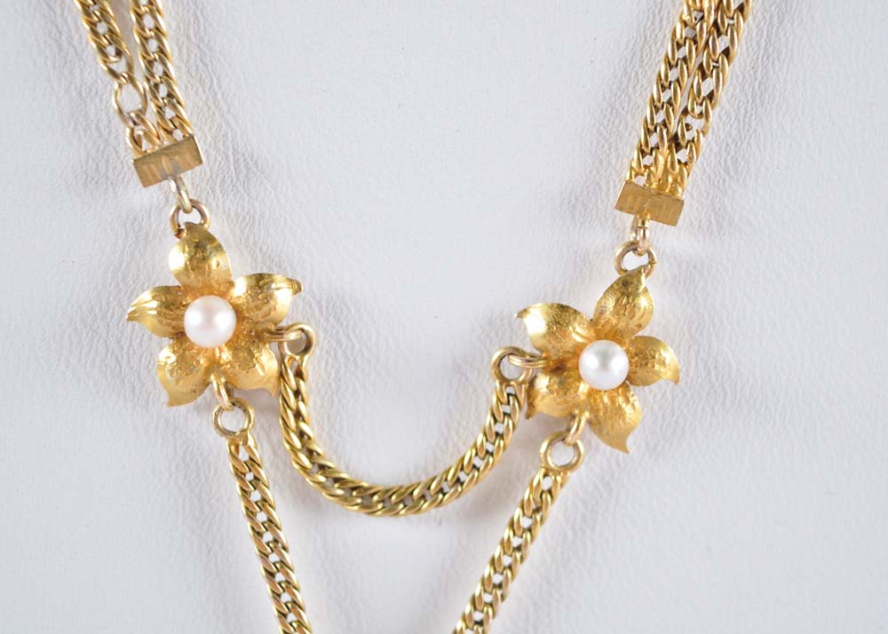 10K Brandt Custom Pendant on Double Chain