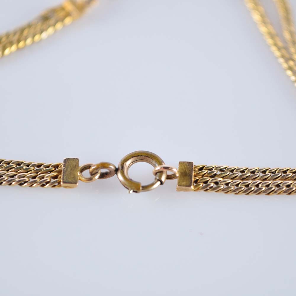 10K Brandt Custom Pendant on Double Chain