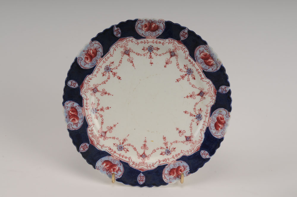 H. Walton Tea Cups and Cake Plate