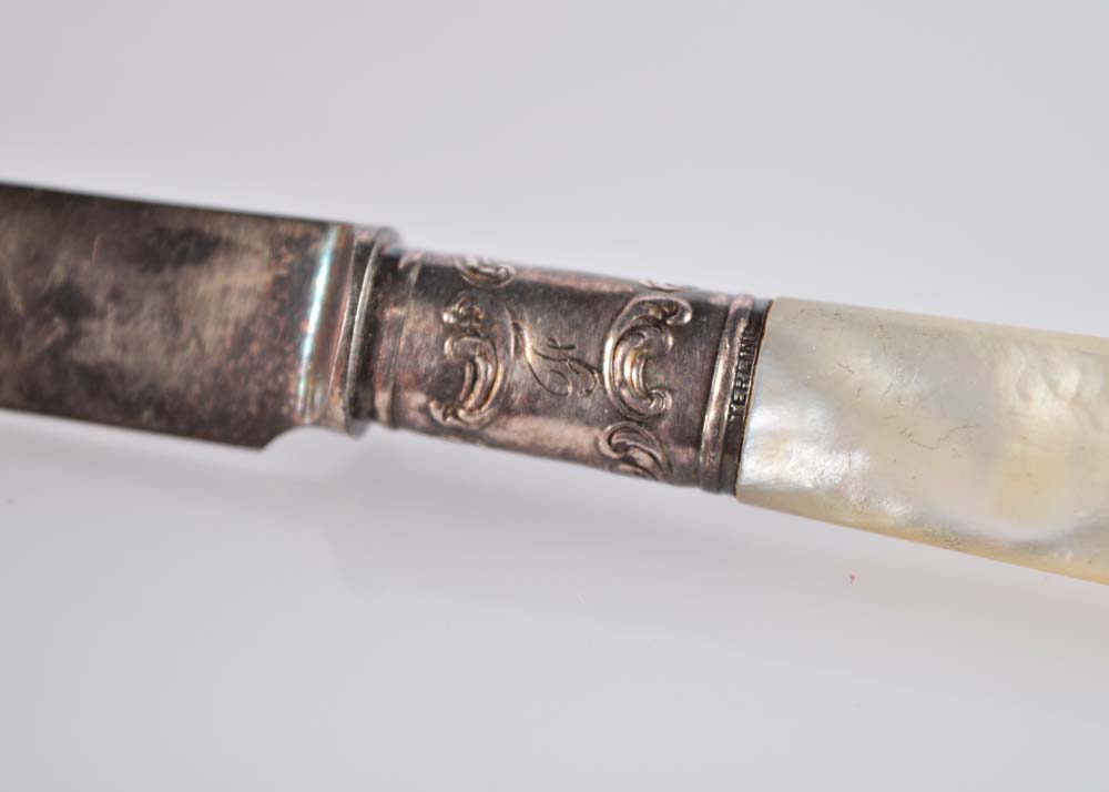 Sterling and Mother of Pearl Serving Pieces