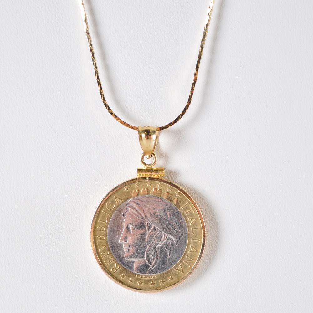 Italian Coin Necklace