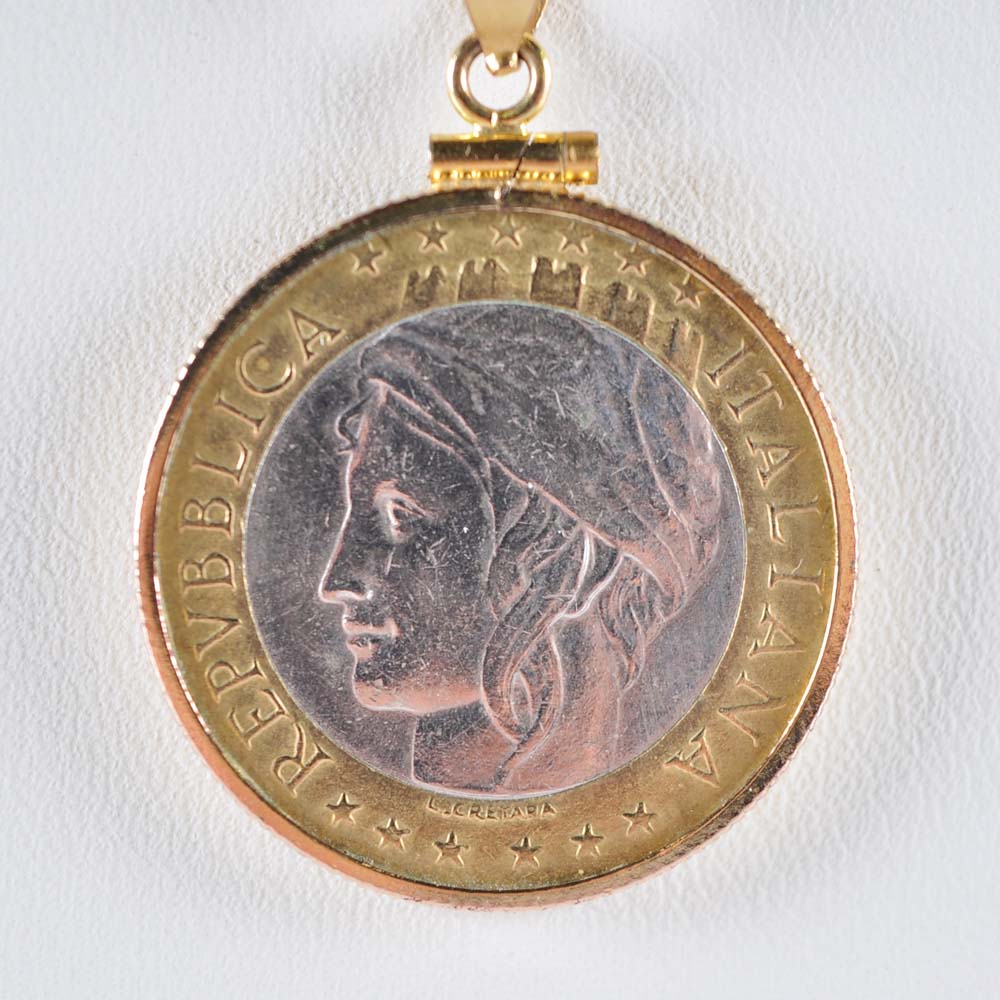 Italian Coin Necklace