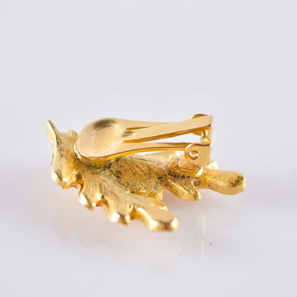 Gold Tone Laurel Leaf Jewelry