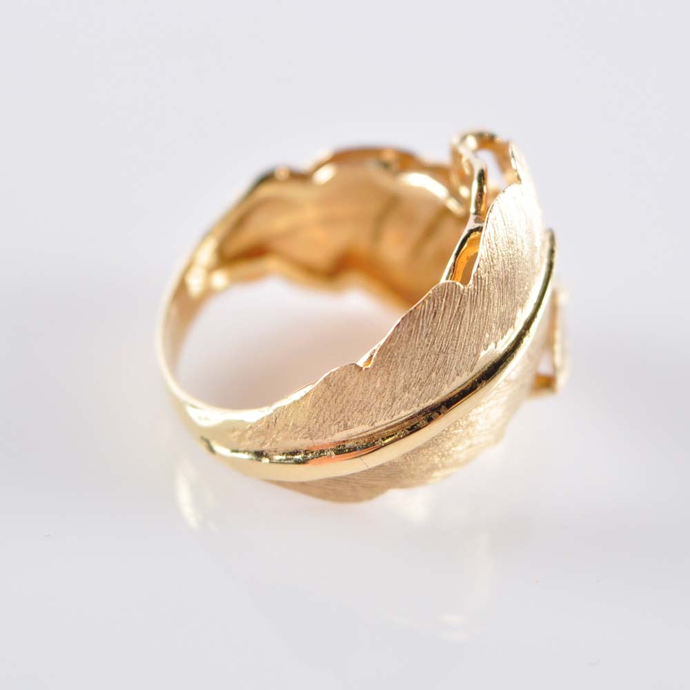 Gold Tone Laurel Leaf Jewelry