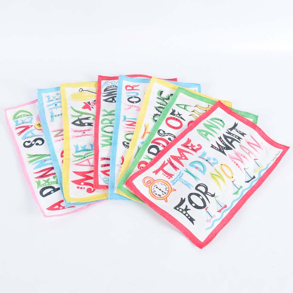 Carl Tait Vintage Proverb Linens